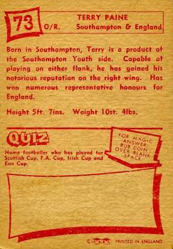 1964 A&BC Footballers #73 Terry Paine Back