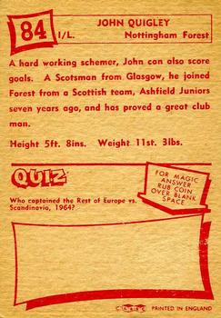 1964 A&BC Footballers #84 Johnny Quigley Back