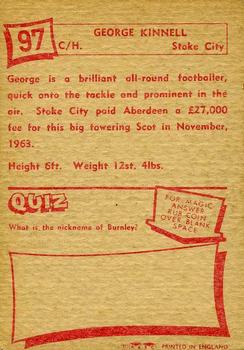1964 A&BC Footballers #97 George Kinnell Back