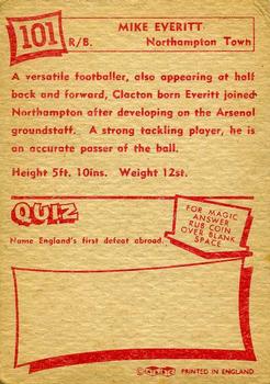 1964 A&BC Footballers #101 Mike Everitt Back