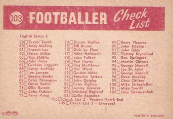 1964 A&BC Footballers #103 Team Photo Back