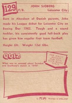 1964 A&BC Footballers #129 John Sjoberg Back