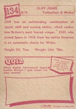 1964 A&BC Footballers #134 Cliff Jones Back