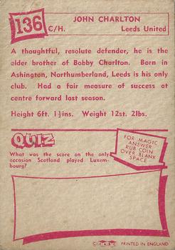 1964 A&BC Footballers #136 Jack Charlton Back