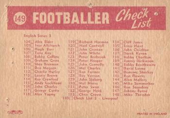 1964 A&BC Footballers #149 Team Photo Back
