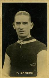 1921 D.C. Thomson Famous British Footballers #NNO Frank Barson Front