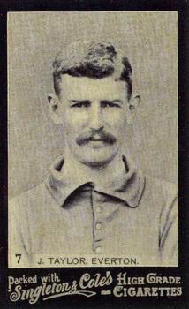 1905 Singleton & Cole's Footballers #7 Jack Taylor Front
