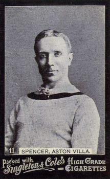 1905 Singleton & Cole's Footballers #11 Howard Spencer Front