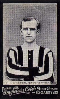 1905 Singleton & Cole's Footballers #23 Jock Rutherford Front