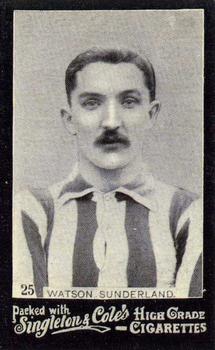 1905 Singleton & Cole's Footballers #25 Jimmy Watson Front
