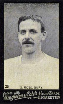 1905 Singleton & Cole's Footballers #29 George Ross Front