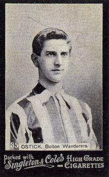 1905 Singleton & Cole's Footballers #35 Charlie Ostick Front