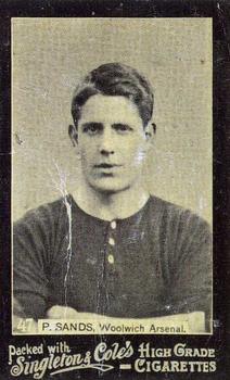 1905 Singleton & Cole's Footballers #47 Percy Sands Front