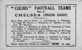 1922 Chums Football Teams #4 Chelsea Back