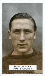 1923 British American Tobacco Famous Footballers #15 Donald Cock Front