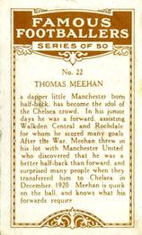 1923 British American Tobacco Famous Footballers #22 Tommy Meehan Back