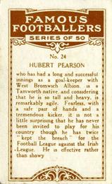1923 British American Tobacco Famous Footballers #24 Hubert Pearson Back