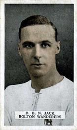 1923 British American Tobacco Famous Footballers #34 David Jack Front