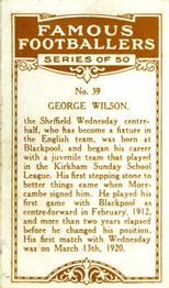 1923 British American Tobacco Famous Footballers #39 George Wilson Back