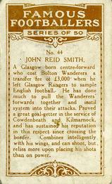 1923 British American Tobacco Famous Footballers #44 Jack Smith Back