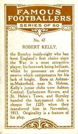 1923 British American Tobacco Famous Footballers #47 Bob Kelly Back