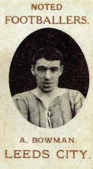 1908 Spiro Valeri Noted Footballers #2 Adam Bowman Front