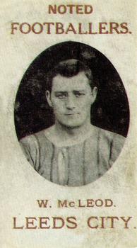 1908 Spiro Valeri Noted Footballers #9 Billy McLeod Front