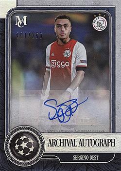 2019-20 Topps Museum Collection UEFA Champions League - Archival Autographs #AA-SD Sergino Dest Front