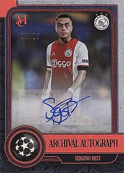 2019-20 Topps Museum Collection UEFA Champions League - Archival Autographs Ruby #AA-SD Sergino Dest Front