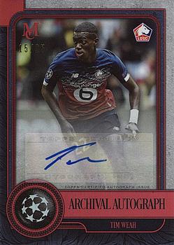 2019-20 Topps Museum Collection UEFA Champions League - Archival Autographs Ruby #FA-TWE Tim Weah Front