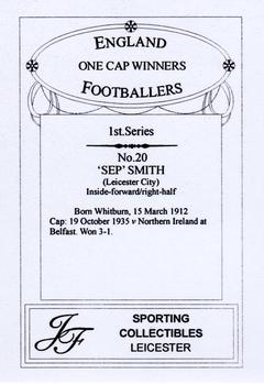 2013 JF Collectibles One Cap Winners #20 Sep Smith Back