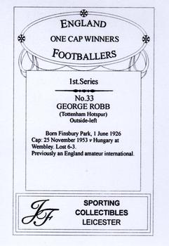 2013 JF Collectibles One Cap Winners #33 George Robb Back