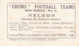 1923 Chums Football Teams #6 Nelson Back