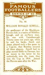 1924 British American Tobacco Famous Footballers #44 Ronnie Sewell Back