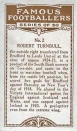 1925 British American Tobacco Famous Footballers #2 Bobby Turnbull Back
