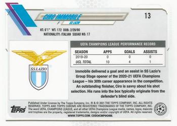 2020-21 Topps Chrome UEFA Champions League #13 Ciro Immobile Back