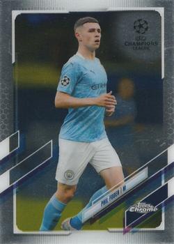 2020-21 Topps Chrome UEFA Champions League #34 Phil Foden Front