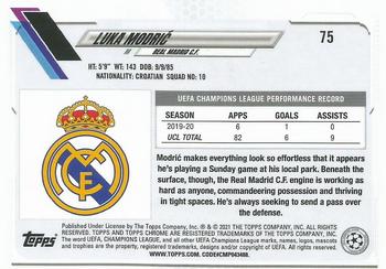 2020-21 Topps Chrome UEFA Champions League #75 Luka Modric Back