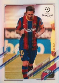 2020-21 Topps Chrome UEFA Champions League #1 Lionel Messi Front
