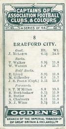 1926 Ogden's Cigarettes Captains of Association Football Clubs, & Colours #8 Jack Poole Back