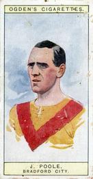1926 Ogden's Cigarettes Captains of Association Football Clubs, & Colours #8 Jack Poole Front