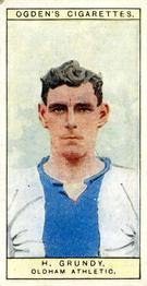 1926 Ogden's Cigarettes Captains of Association Football Clubs, & Colours #29 Harry Grundy Front