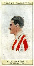 1926 Ogden's Cigarettes Captains of Association Football Clubs, & Colours #35 Alec Campbell Front