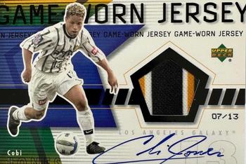 2000 Upper Deck MLS - UD Game Jersey Autographed #CJ-A Cobi Jones Front