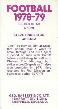 1978-79 Bassett & Co. Football #29 Steve Finnieston Back