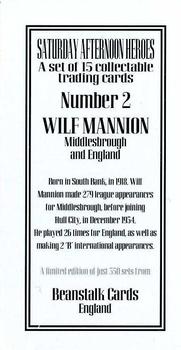 2003 Beanstalk Saturday Afternoon Heroes #2 Wilf Mannion Back