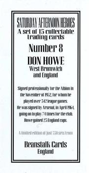 2003 Beanstalk Saturday Afternoon Heroes #8 Don Howe Back