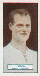 1927 J. A. Pattreiouex Footballers Series 1 #15 Jimmy Seddon Front