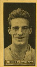 1927 D.C. Thomson / The Rover This Year's Top-Form Footballers #16 Tom Jennings Front