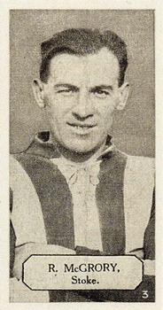 1925 Lacey's Footballers #3 Bob McGrory Front